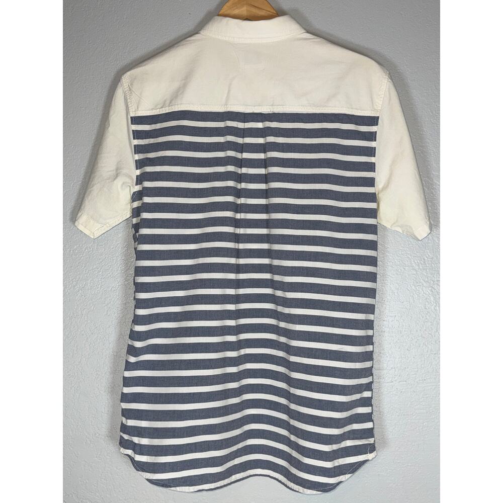 Vans Button Up Button Down Striped Block Shirt Me… - image 4